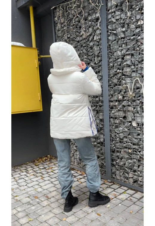 Зимняя куртка молоко — 152376. Maritel. Изображенние 1 Зимняя куртка молоко — 152376. Maritel. Изображенние 1