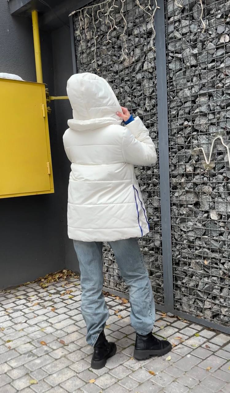 Зимняя куртка молоко — 152376. Maritel. Изображенние 1 Зимняя куртка молоко — 152376. Maritel. Изображенние 1