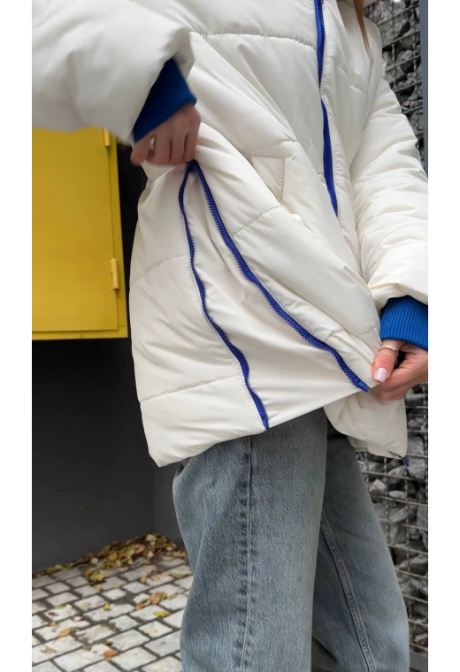 Зимняя куртка молоко — 152376. Maritel. Изображенние 2 Зимняя куртка молоко — 152376. Maritel. Изображенние 2