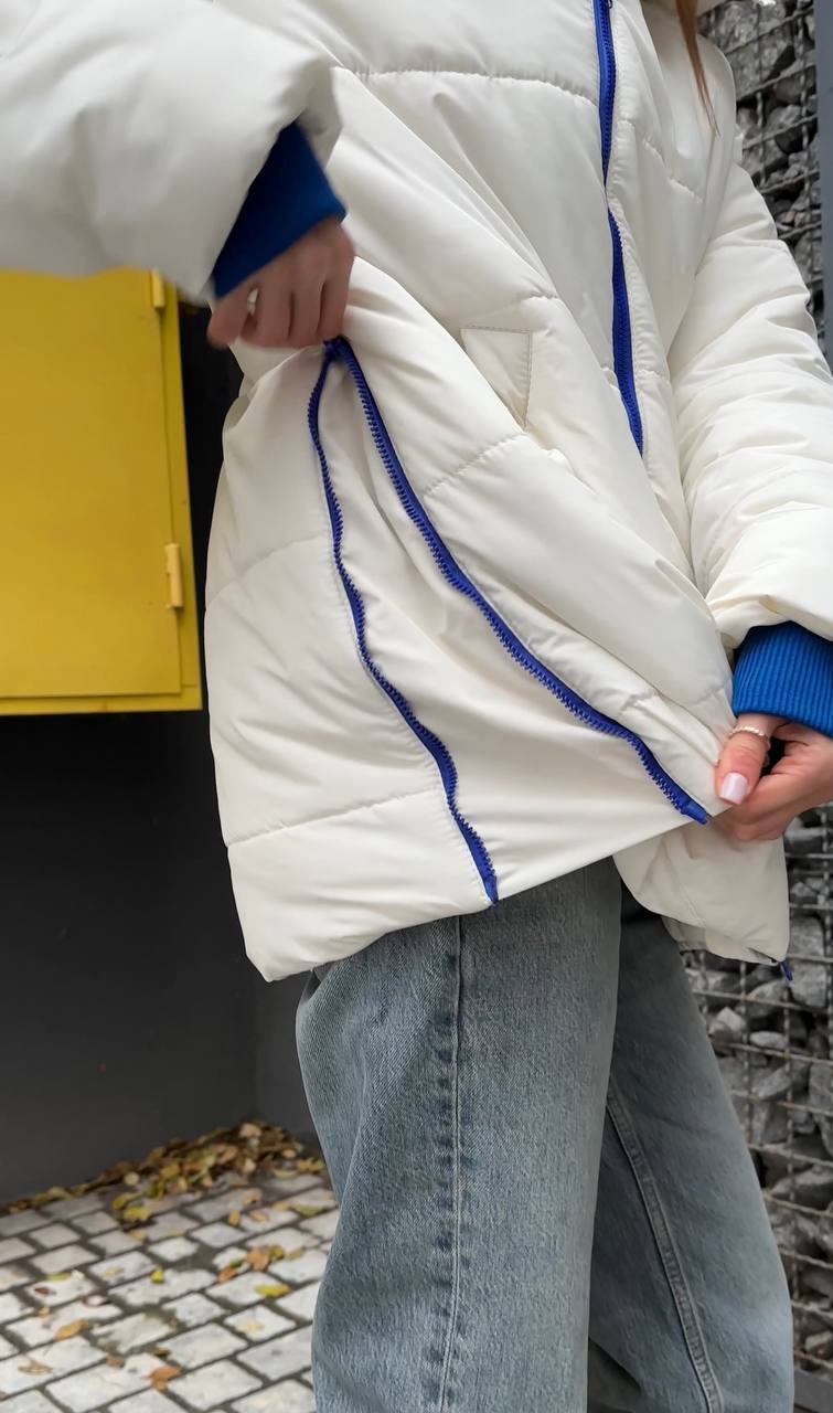 Зимняя куртка молоко — 152376. Maritel. Изображенние 2 Зимняя куртка молоко — 152376. Maritel. Изображенние 2