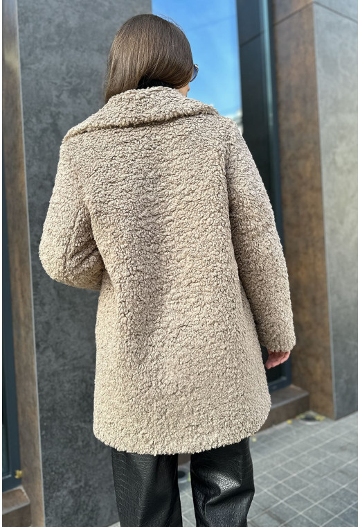 Короткая шуба мокко — 599759. Maritel. Изображенние 2 Короткая шуба мокко — 599759. Maritel. Изображенние 2