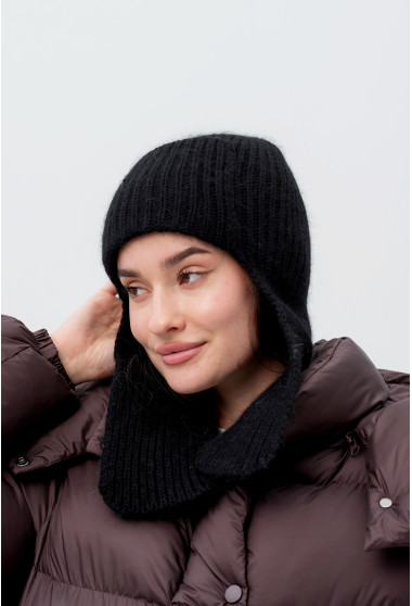 Чорна шапка-ушанка. Maritel. Зображення 6