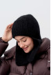 Черная шапка-ушанка. Maritel. Изображенние 1 Черная шапка-ушанка. Maritel. Изображенние 1