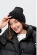 Черная вязаная шапка. Maritel. Изображенние 2 Черная вязаная шапка. Maritel. Изображенние 2