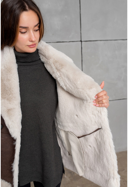 Коричневая дубленка — 309074. Maritel. Изображенние 7 Коричневая дубленка — 309074. Maritel. Изображенние 7