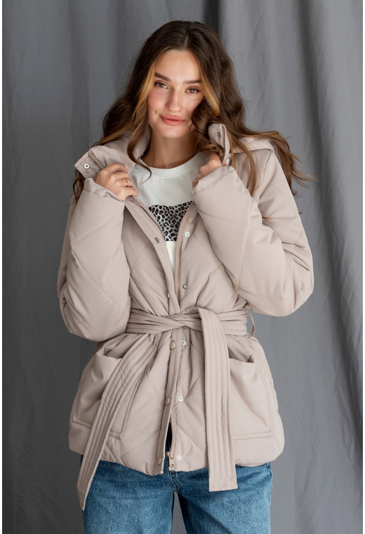 Бежевая куртка на осень. Maritel. Изображенние 2