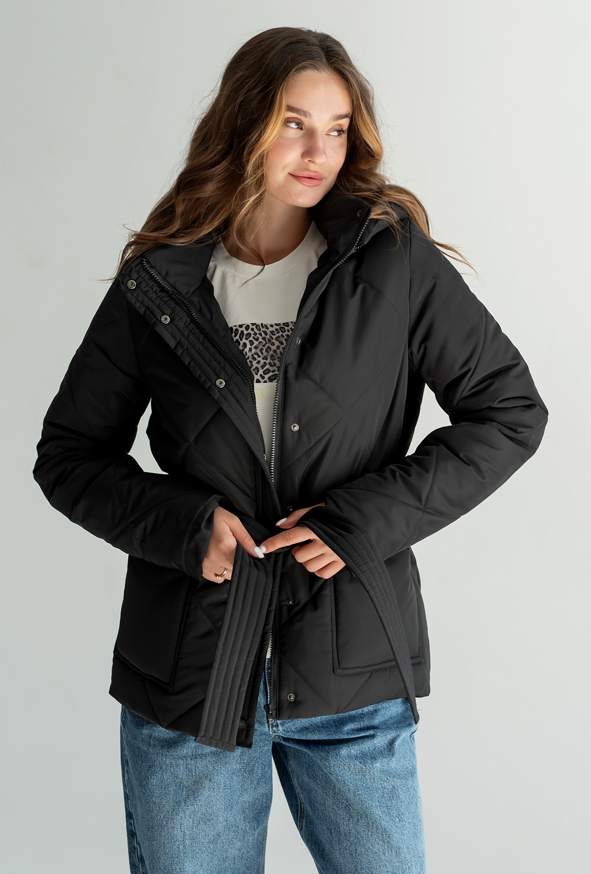 Чорна куртка на осінь —  145992. Maritel. Зображення 1