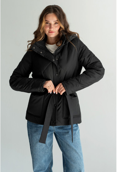 Черная куртка на осень. Maritel. Изображенние 3