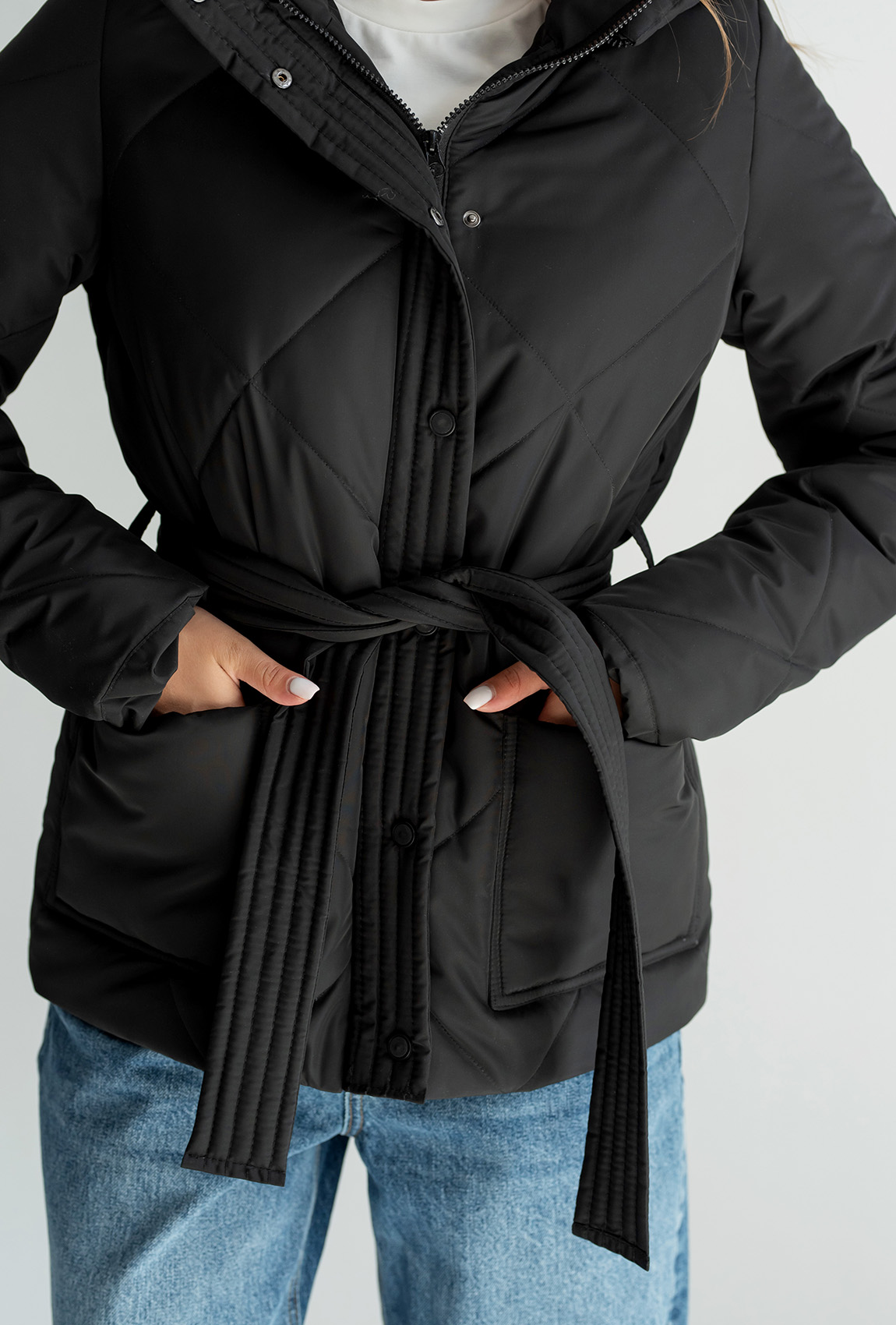 Чорна куртка на осінь —  145992. Maritel. Зображення 3