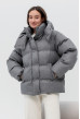 Серый зимний пуховик — 181228. Maritel Серый зимний пуховик — 181228. Maritel
