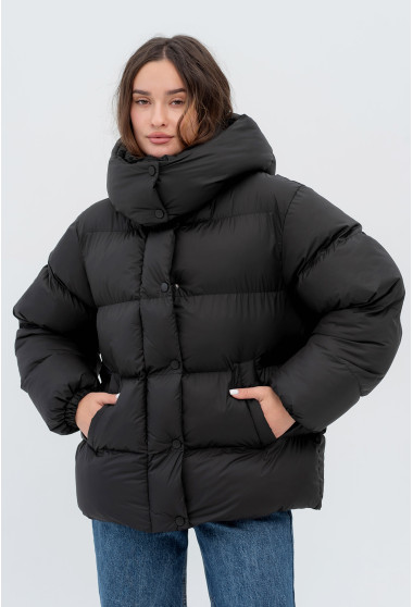 Черный пуховик. Maritel. Изображенние 12