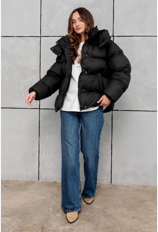 Черный пуховик — 495464. Maritel. Изображенние 5 Черный пуховик — 495464. Maritel. Изображенние 5