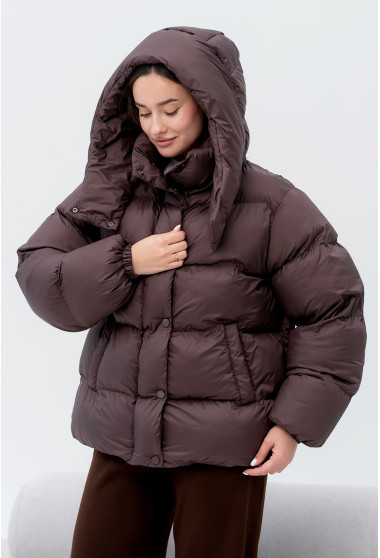 Шоколадный пуховик. Maritel. Изображенние 1