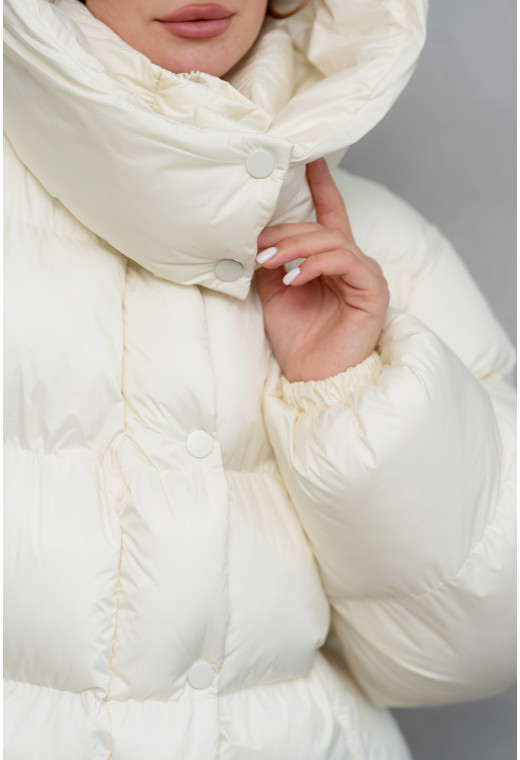 Молочный пуховик — 598945. Maritel. Изображенние 3 Молочный пуховик — 598945. Maritel. Изображенние 3