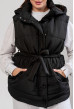 Черный жилет с капюшоном —  961241. Maritel. Изображенние 2 Черный жилет с капюшоном —  961241. Maritel. Изображенние 2