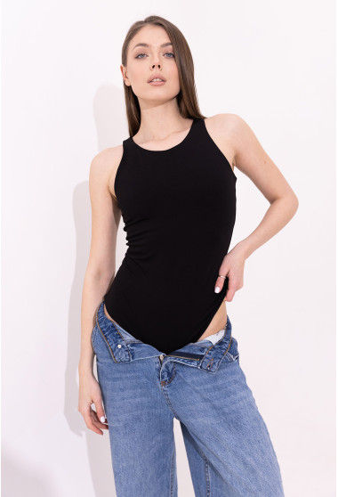 Черный боди без рукавов. Maritel. Изображенние 10