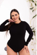 Черный боди с длинным рукавом — 558509. Maritel. Изображенние 1 Черный боди с длинным рукавом — 558509. Maritel. Изображенние 1