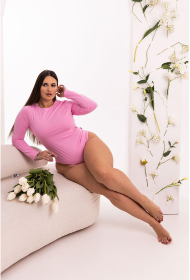 Розовый боди с длинным рукавом. Maritel. Изображенние 8