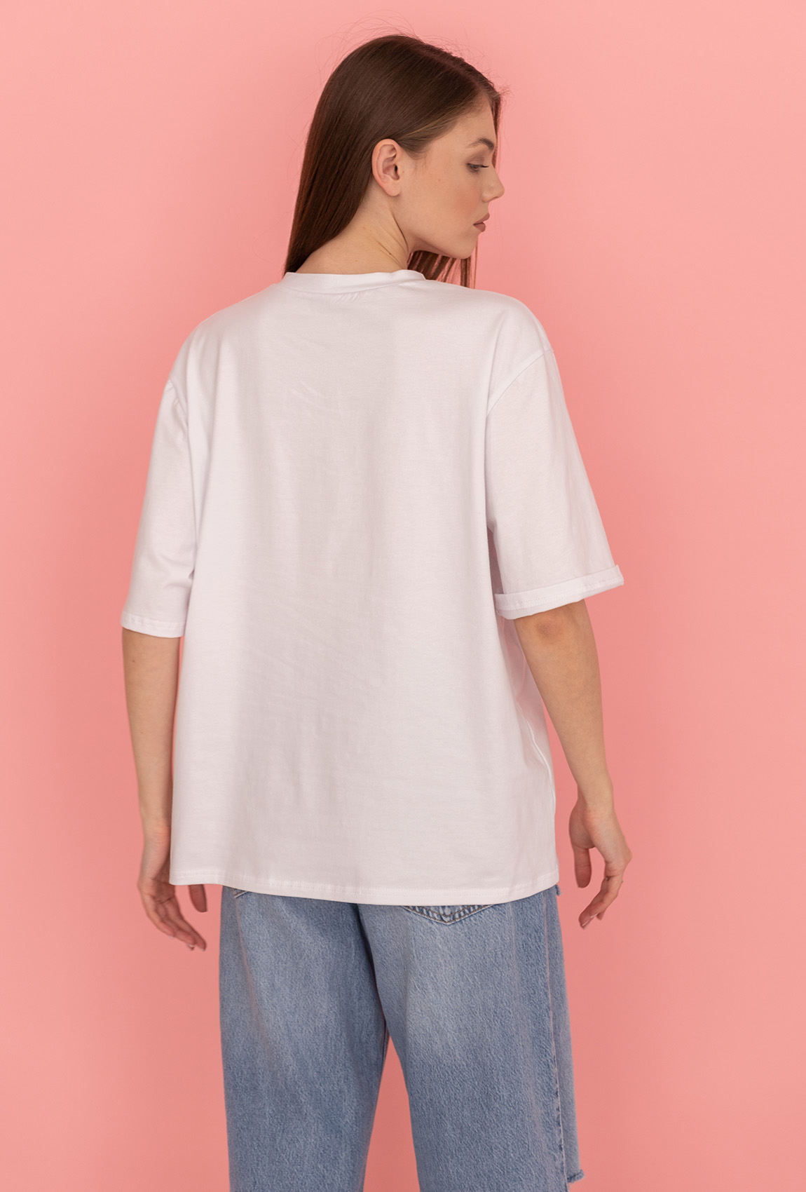 Белая футболка Love —  536679. Maritel. Изображенние 3 Белая футболка Love —  536679. Maritel. Изображенние 3