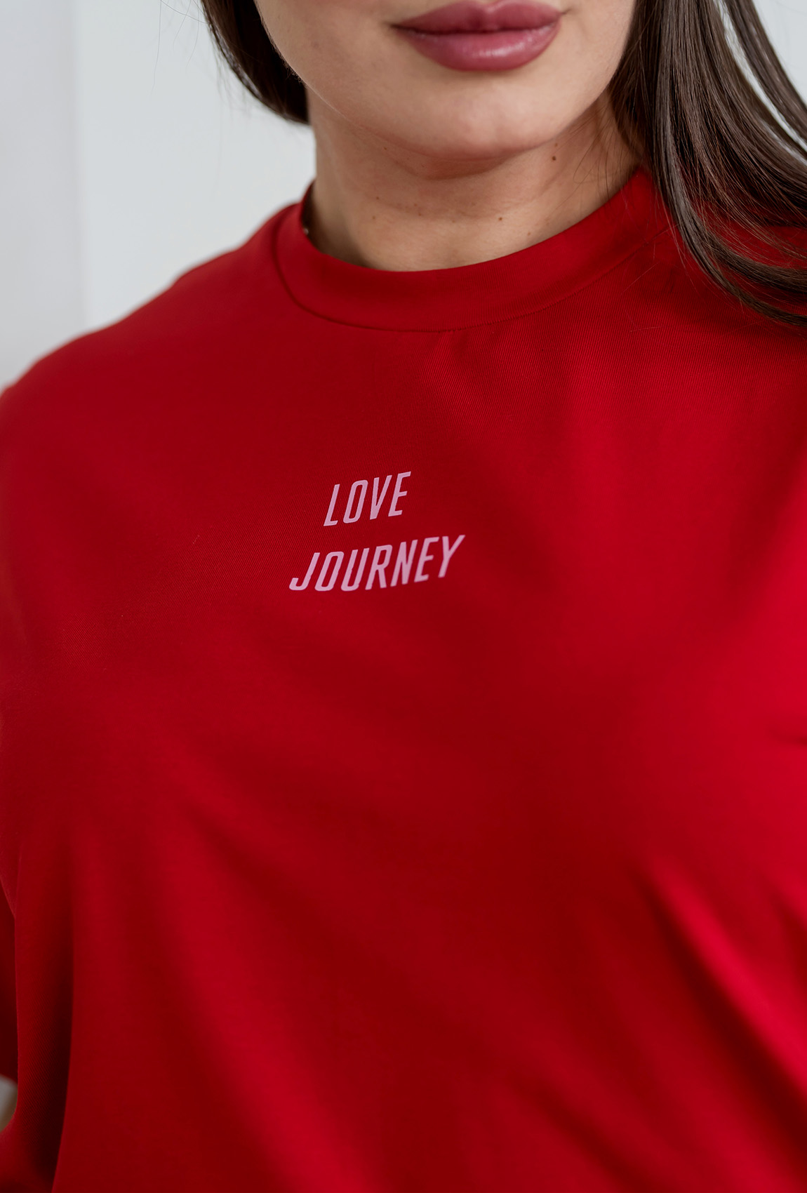 Красная футболка Love Journey —  608663. Maritel. Изображенние 2