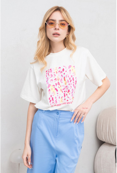 Молочная футболка Shine on. Maritel. Изображенние 6