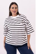 Футболка чорна смужка — 315979. Maritel Футболка чорна смужка — 315979. Maritel