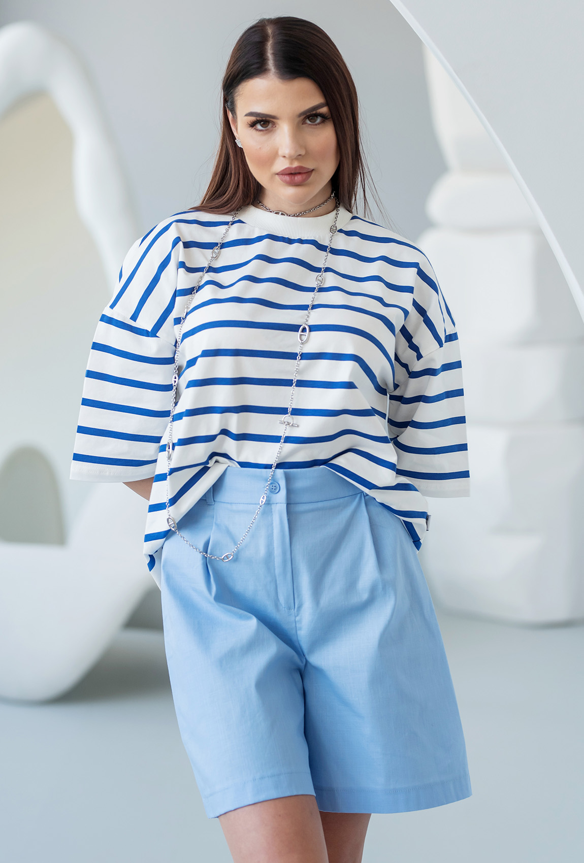 Футболка синя смужка — 891641. Maritel Футболка синя смужка — 891641. Maritel