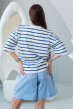 Футболка синя смужка — 891641. Maritel. Зображення 1 Футболка синя смужка — 891641. Maritel. Зображення 1
