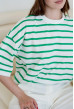 Футболка зелена смужка — 925644. Maritel. Зображення 3 Футболка зелена смужка — 925644. Maritel. Зображення 3
