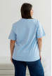 Блакитна футболка вишивка з серцем — 817973. Maritel. Зображення 1 Блакитна футболка вишивка з серцем — 817973. Maritel. Зображення 1