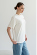 Молочна футболка вишивка з серцем — 639746. Maritel. Зображення 1 Молочна футболка вишивка з серцем — 639746. Maritel. Зображення 1