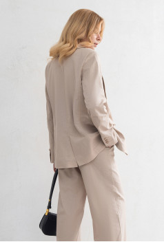 Бежевый льняной жакет. Maritel. Изображенние 1 Бежевый льняной жакет. Maritel. Изображенние 1