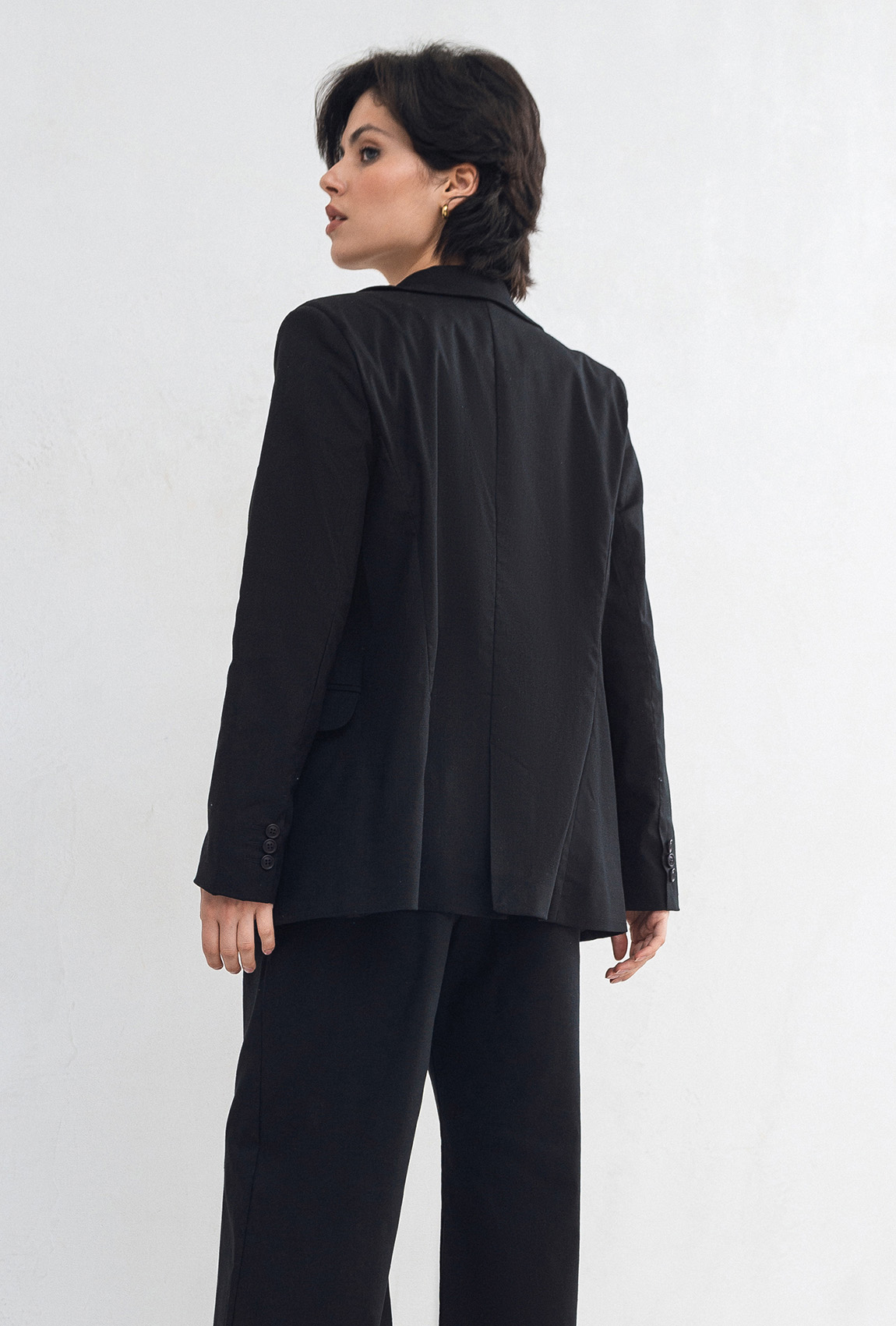 Чорний лляний жакет —  451084. Maritel. Зображення 1