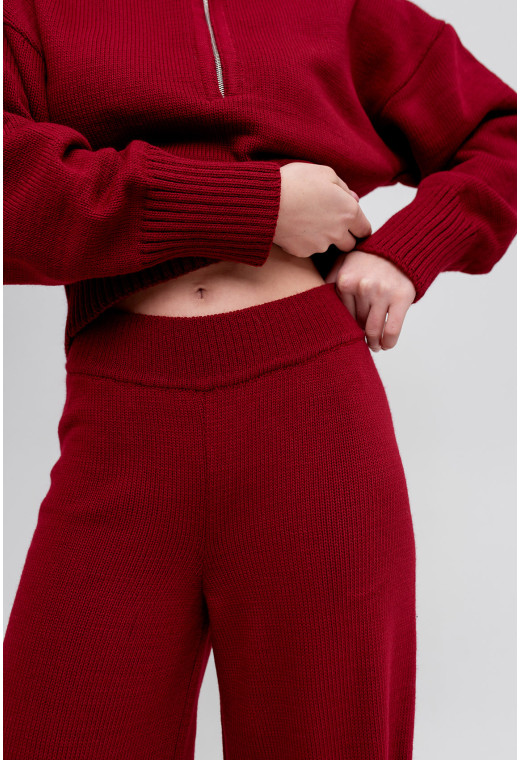 Бордовий в'язаний костюм з блискавкою — 363179. Maritel. Зображення 5 Бордовий в'язаний костюм з блискавкою — 363179. Maritel. Зображення 5