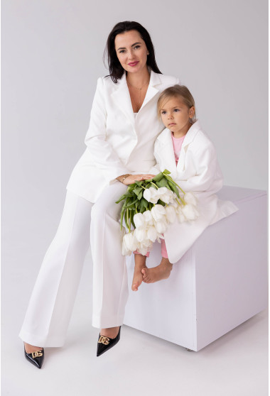 Молочный классический костюм. Maritel. Изображенние 12