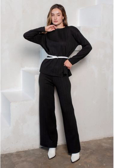 Черный вязаный ангоровый костюм. Maritel. Изображенние 11