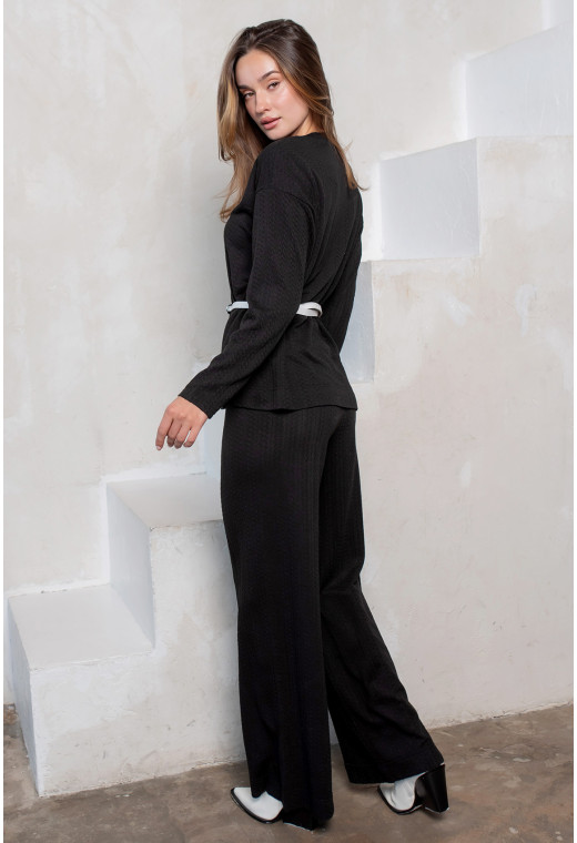 Чорний в'язаний ангоровий костюм — 390578. Maritel. Зображення 1 Чорний в'язаний ангоровий костюм — 390578. Maritel. Зображення 1