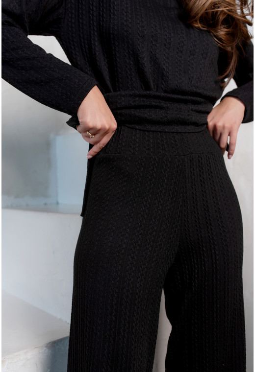 Чорний в'язаний ангоровий костюм — 390578. Maritel. Зображення 5 Чорний в'язаний ангоровий костюм — 390578. Maritel. Зображення 5