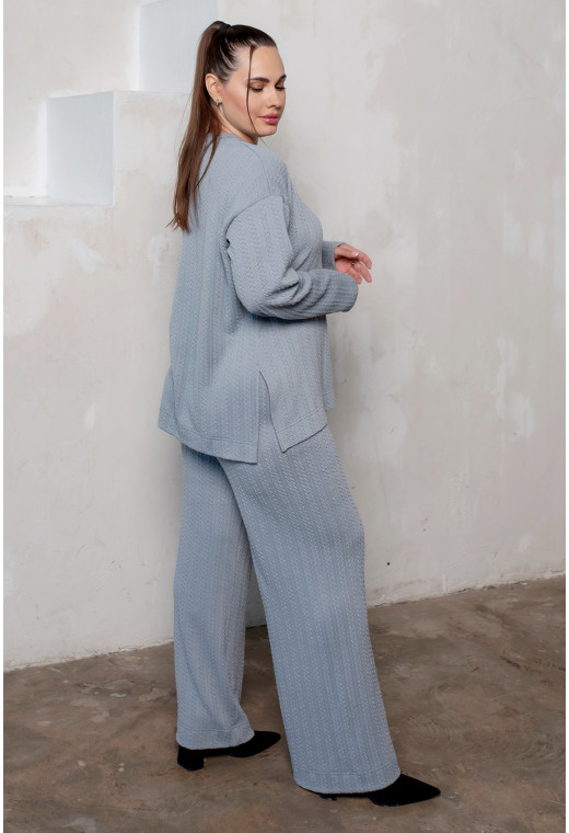 Сірий в'язаний ангоровий костюм — 405536. Maritel. Зображення 1 Сірий в'язаний ангоровий костюм — 405536. Maritel. Зображення 1