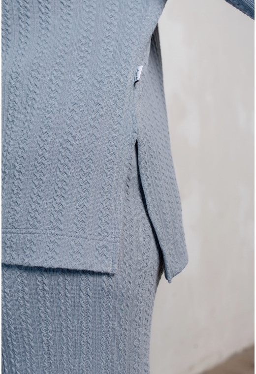 Сірий в'язаний ангоровий костюм — 405536. Maritel. Зображення 4 Сірий в'язаний ангоровий костюм — 405536. Maritel. Зображення 4