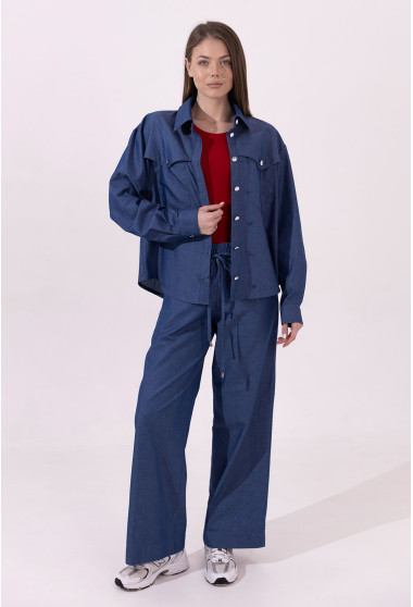 Синій джинсовий костюм. Maritel. Зображення 10