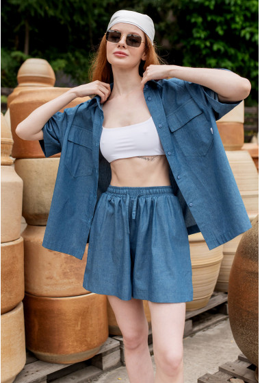 Джинсовий костюм з шортами. Maritel. Зображення 12 Джинсовий костюм з шортами. Maritel. Зображення 12