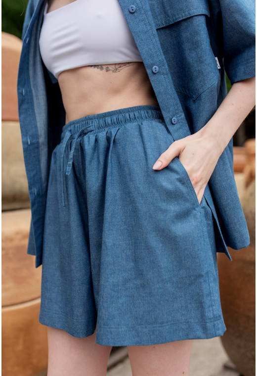 Джинсовий костюм з шортами. Maritel. Зображення 2 Джинсовий костюм з шортами. Maritel. Зображення 2