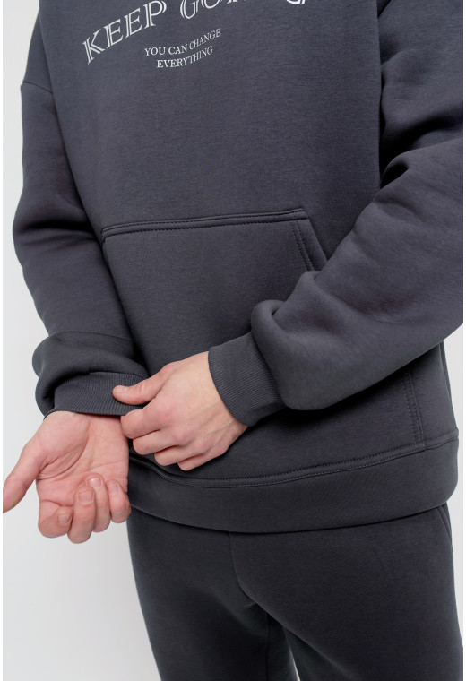 Графітовий чоловічий костюм футер Keep going —  218369. Maritel. Зображення 4 Графітовий чоловічий костюм футер Keep going —  218369. Maritel. Зображення 4