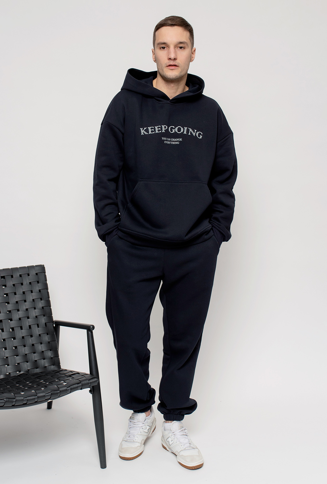 Синий мужской костюм футер Keep going —  927472. Maritel