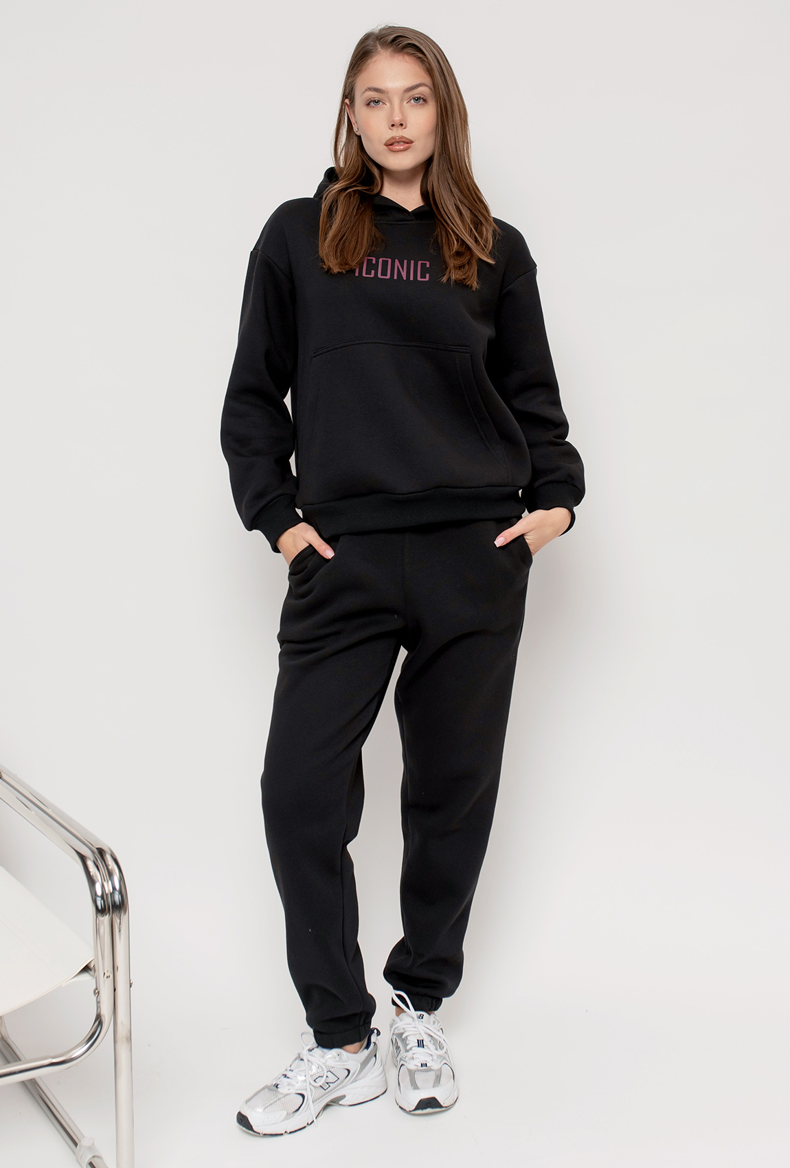 Черный костюм футер ICONIC —  374721. Maritel