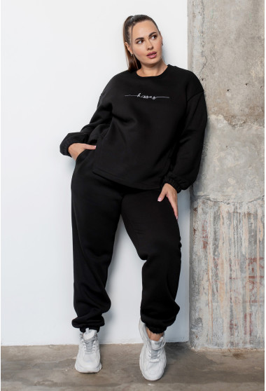 Чорний костюм футер Kisses. Maritel. Зображення 2