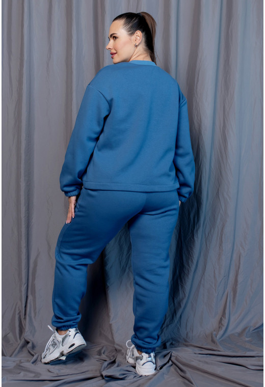 Костюм футер Kisses колір джинс — 809749. Maritel. Зображення 2 Костюм футер Kisses колір джинс — 809749. Maritel. Зображення 2