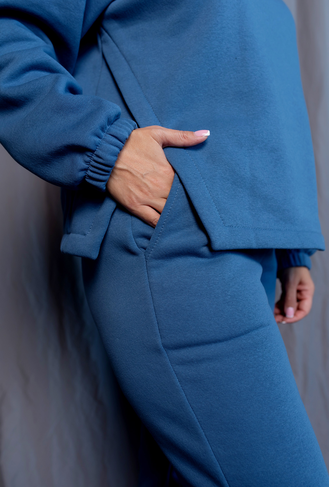 Костюм футер Kisses колір джинс —  809749. Maritel. Зображення 4