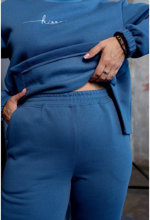 Костюм футер Kisses колір джинс — 809749. Maritel. Зображення 5 Костюм футер Kisses колір джинс — 809749. Maritel. Зображення 5